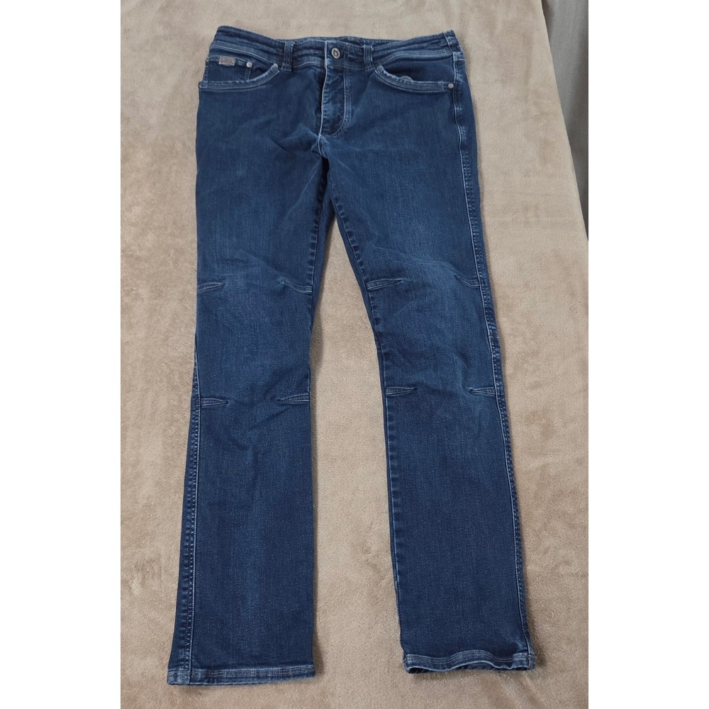 Kuhl Thermik Jeans Men's 36x34(32) Blue Regular Straight Stretch Denim GOOD